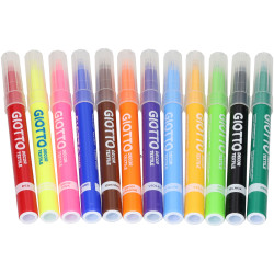 Giotto D&#xE9;cor Textile Fibre Pens - Pack of 12