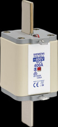 NH fuse NH2, 400 A, gG, 400 V (AC), 120 kA breaking capacity, 3NA6260-4