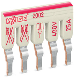 Ridge bridge, 5-fold for terminal block, 2002-475