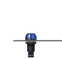 Sygnalizator 12 V Migające, stałe Niebieski Montaż panelowy LED