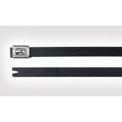 HellermannTyton MBT14HFC-SS316/SP-BK Cable Tie 362mm SS316 polyester coat