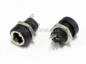 Gniazdo DC 2.1/5.5 przykr.do obudowy plastikowe