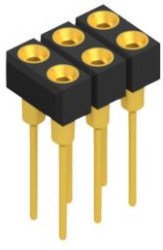 Socket header, 6 pole, pitch 2.54 mm, straight, MK2316G