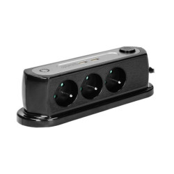 ORNO AE-13910/B Listwa 3x2P+Z+2xUSB 2.4A, dł 1.4m