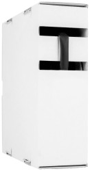 Hongshang 211154208 Rurka termokurczliwa bez kleju czarny 4.80 mm 2.40 mm Współczynnik skurczu:2:1 10 m