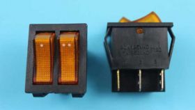 MK-621 10A/.250V 2-TOR PODŚW. ORANGE