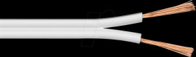67742 Loudspeaker cable 2x4.0 mm² , 25 m white CCA
