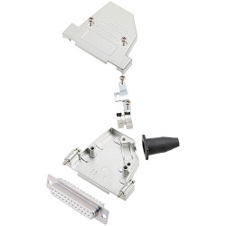 Encitech 6355-8090-14 DTSL37 37-pin D-Sub Receptacle set Solder Bucket