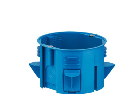 Puszka do ścian ze styropianem PST60 60 mm łączona za pomocą łącznika KD71 niebieska 32273003 SIMET