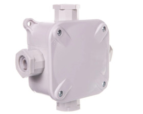 Puszka natynkowa odgałęźna 4 wyloty, 5-torowa IP67 dławnice gwintowe ONH-4B5