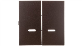 Simon 54 Klawisz Podwójny Do Sw6/2Xlm, Sw7/2Xm I Sw6p1m Z Podświetleniem Brąz...