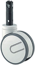 Koło samonastawne średnica kabla 125mm Trzpień Tente 125kg wysokość całkowita 150mm