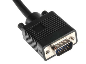 Zespół cyfrowych kabli wideo i monitorowych 15m Męskie złącze VGA/SVGA to Męskie złącze VGA/SVGA Czarny