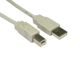 Kabel USB, dł. 1.8m, kolor: Szary