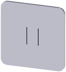 Tabliczka opisowa Siemens 3SU1900-0AF81-0QC0 (S x W) 22 mm x 22 mm II 10 szt.