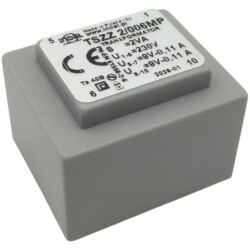 TSZZ2/006MP 2x9V-2x0,11A Transformator