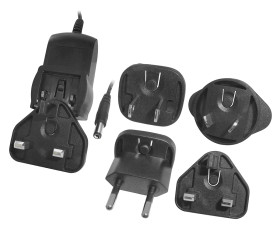 Adapter AC/DC Uwy 24V dc Iwy 250mA Złącze 2,1 x 5,5 x 12 mm, biegun dodatni w środku 6W typ wtyczki: Wymienny