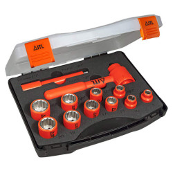 ITL Insulated 3113 Insulated 3/8in Drive Socket Set, 12 Piece