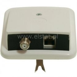 Gniazdo ab. SAT- GN.F + RJ12