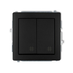 Mechanizm łącznika podwójnego krzyżowego czarny mat 12DWP-66