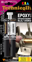 UM938.35 Epoksydowy dwuskładnikowy, strong 300kG, pojemność 2x12ml uniwersalny (płynny metal) - mieszacz strzykawkowy