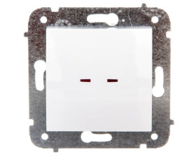 CARLA Łącznik pojedynczy z podświetleniem biały 1723-10