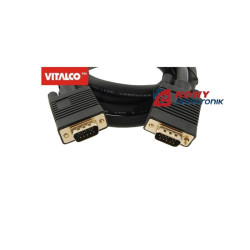 Kabel do mon. HDB15M/M 25m złote SVGA z filtrem