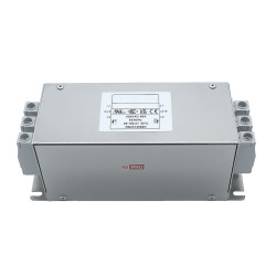 Filtr sieciowy 65A 3-fazowy 330kΩ/1MΩ 300/520 V AC 50 → 60Hz 3 x 0,4mH RS PRO Montaż w obudowie