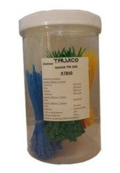 OPASKI ZACISKOWE KABLOWE ZESTAW 550 SZTUK KOLOROWE TRYTKI TM-550