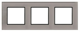Aria Ramka potrójna szare szkło R-3UGC/41/25