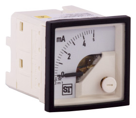 Amperomierz analogowy panelowy DC zakres Maximum of 5mA wysokość wycięcia: 48mm wartość 5mA +55°C Sifam Tinsley