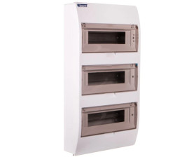 Rozdzielnica modułowa 3x12 natynkowa IP40 z klapką dymną i zaciskami S-36+SZYBKA+N+PE 800602 ENE-00355