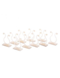 UCHWYT PRZEWODU SAMOPRZYLEPNY 25x12,5mm op. 10 sztuk