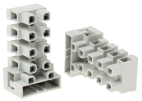 Blok terminala z bezpiecznikiem 5-żyłowe CAMDENBOSS rozmiar żyły 4 mm² Wkręcane Nylon Śruba