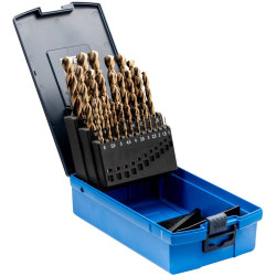 PFERD 25203704 twist drill set 25 HSS bits in break-proof box