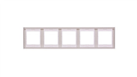 Berker K.1 Ramka Pięciokrotna Pionowa Śnieżnobiała 13537009