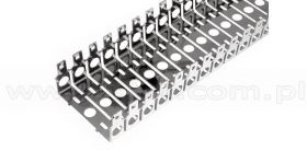 Gniezdnik naścienny dzielony na 41 10-parowych łączówek LSA