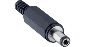 Wtyk zasilania DC średnica zew: 5.5mm Montaż na kablu średnica wew: 2.1mm 3A 12 V
