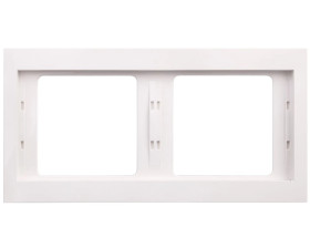 Berker K.1 Ramka podwójna pozioma śnieżnobiała 13637009