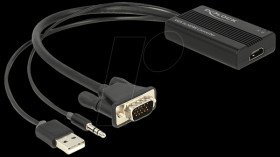 62597 VGA + audio to HDMI adapter with cable