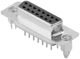 Weidmüller D-SUB F6.3 T15VU 3.2B4 TY BK 2707160000 Złącze żeńskie D-Sub 0 °, 180 ° Ilość styków: 15 lutowane 70 szt.