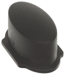 Nakładka na przycisk, Czarny, Nakładka