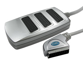 Przejściówka do złączy A/V Męskie SCART (1) na 3 x SCART