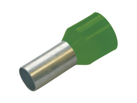 Końcówka tulejkowa izolowana 6/12 zielona 1000szt. 270038 HAUPA