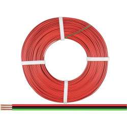 Donau 318-014-25 Elektronik Strand 3x0.14mm&#xB2; Red/Black/Green 25m Plastic