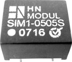 Przetwornica DC/DC, do PCB HN Power SIM1-1224S-DIL8 12 V/DC 24 V/DC 50 mA 1 W Ilość wyjść: 1 x