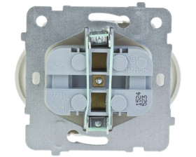 KARO Gniazdo podwójne z/u ecru perłowy GP-2SRZ/m/42