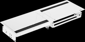 911.028 CONI DUO 6-way built-in frame, 2x 3-way frames, white