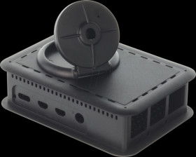 TEK-CAM4.9 housing for Raspberry Pi 4 &amp; camera, black
