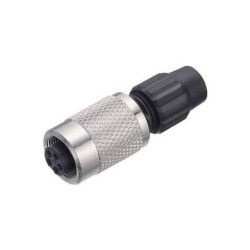 Binder 99-0076-100-03 Female 3-4mm 3 Pin Cable Mount Screw with Solder Terminal